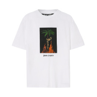 PALM ANGELS 2020新款 男士椰树火焰骷髅头印花短袖T恤