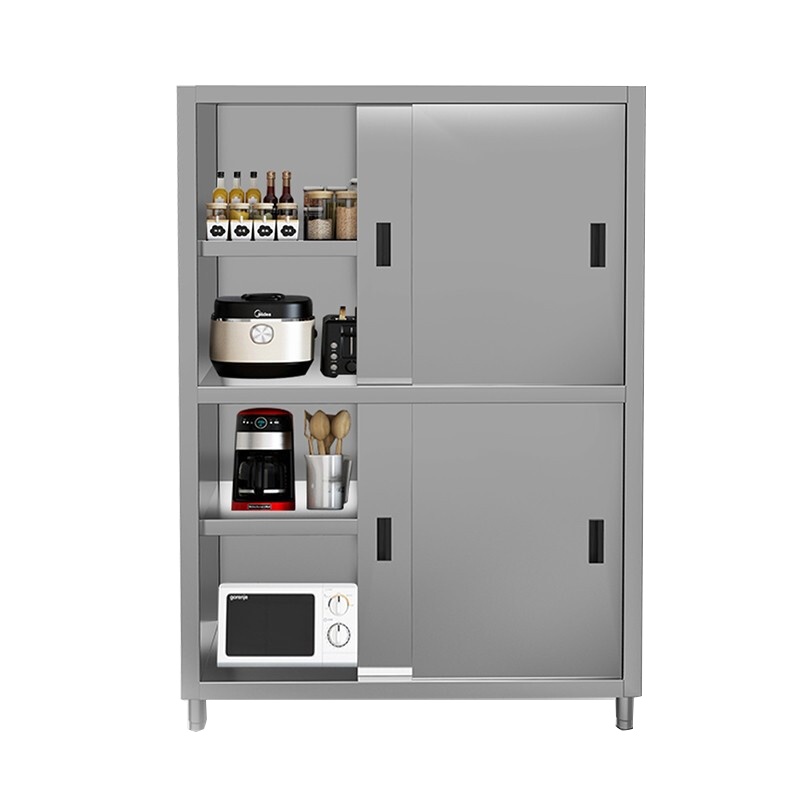 厨房酒店商用家用多功能食品不锈钢四门碗柜餐具橱柜置物柜 四门碗柜