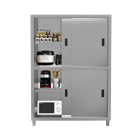 厨房酒店商用家用多功能食品不锈钢四门碗柜餐具橱柜置物柜 四门碗柜