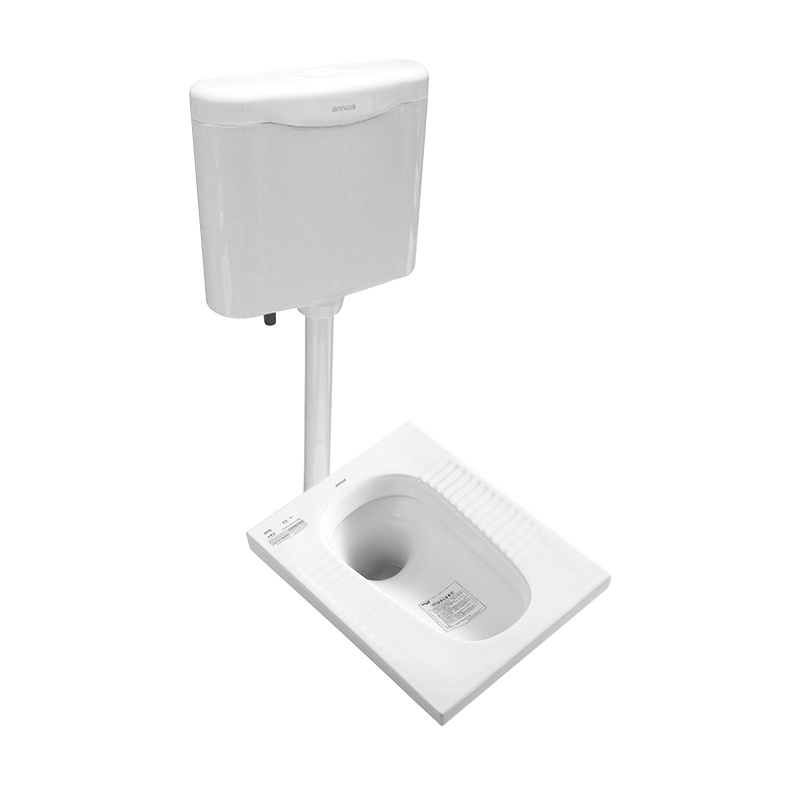 安华卫浴蹲便器家用蹲坑式水箱套装卫浴整套卫生间蹲厕便池防臭大便器