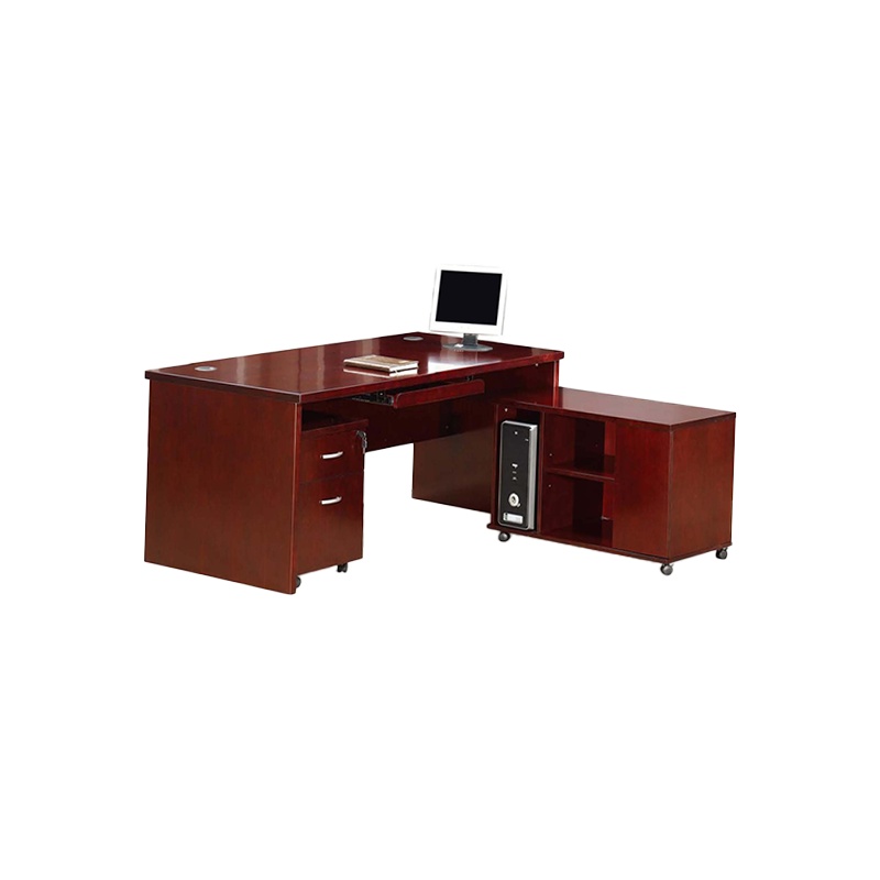 经典系列班台WK811 1600*900*760优质天然胡桃木皮饰面