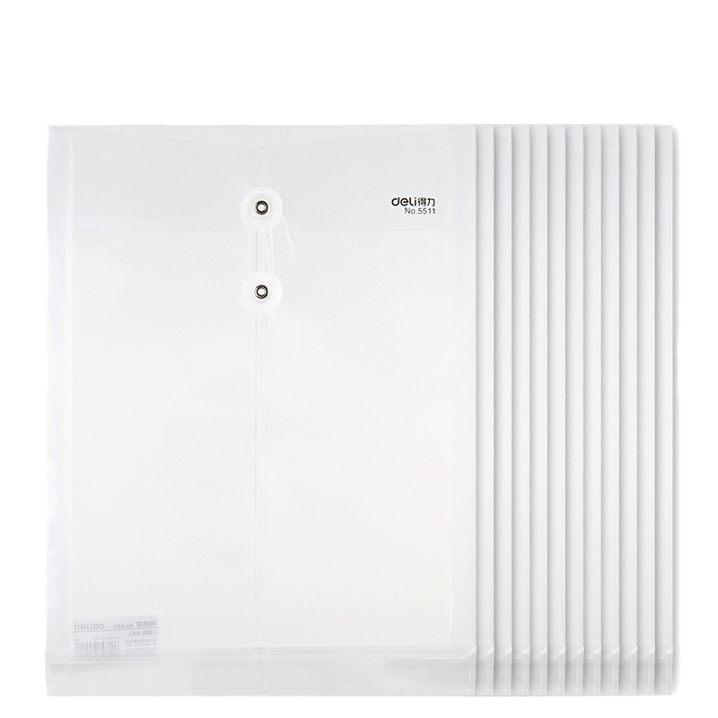 得力5511档案袋(白)(只)(12只/包)(1只价格)