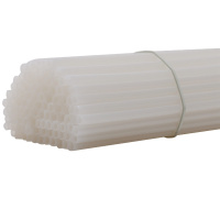 得力(deli)3832 尼龙透明装订铆管热熔管 3885/3877/3877A凭证装订机专用柳管 白色 100根/盒