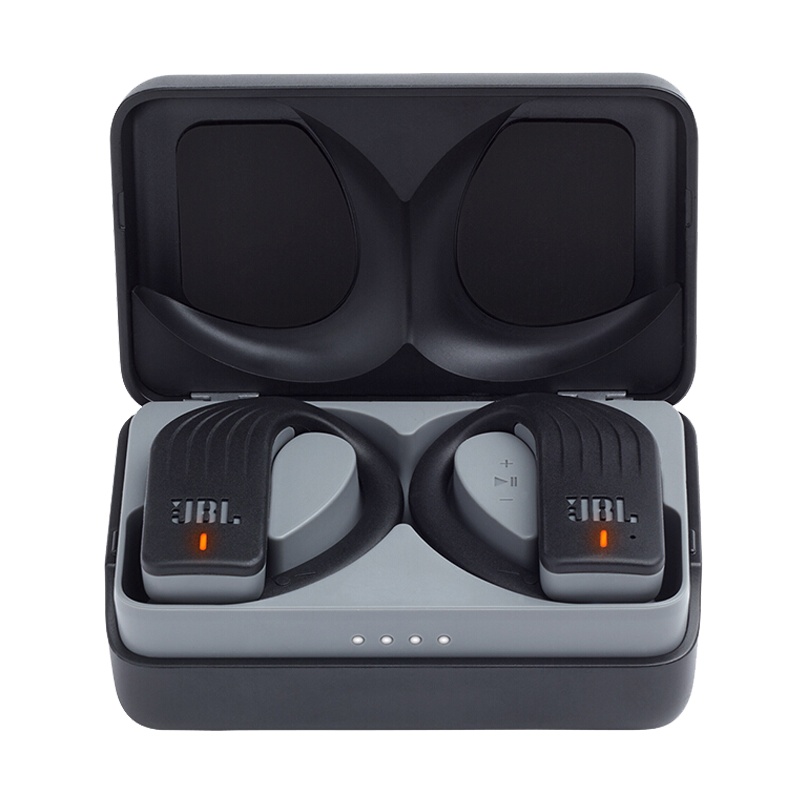 JBL Endurance Peak 挂耳式防脱落真无线运动蓝牙耳机 跑步防水防汗音乐手机耳机 苹果安卓通用耳麦 黑色