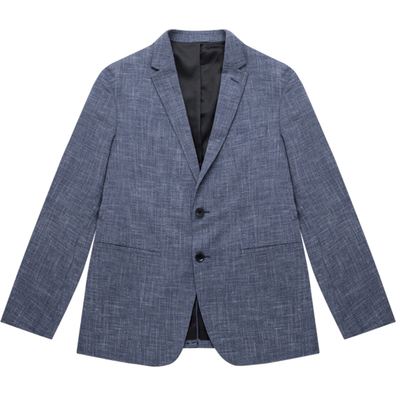 柒牌SEVEN男装2020新款单西商务休闲男士西装修身版型复古纹理西服外套