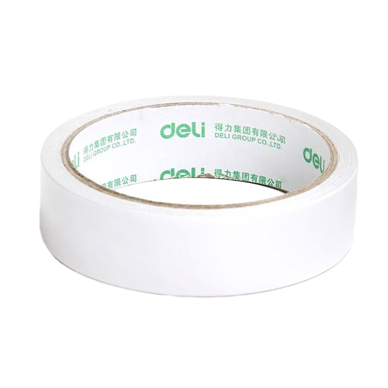 得力（deli）棉纸双面胶带 宽36mm*10y (6卷/袋) 30415