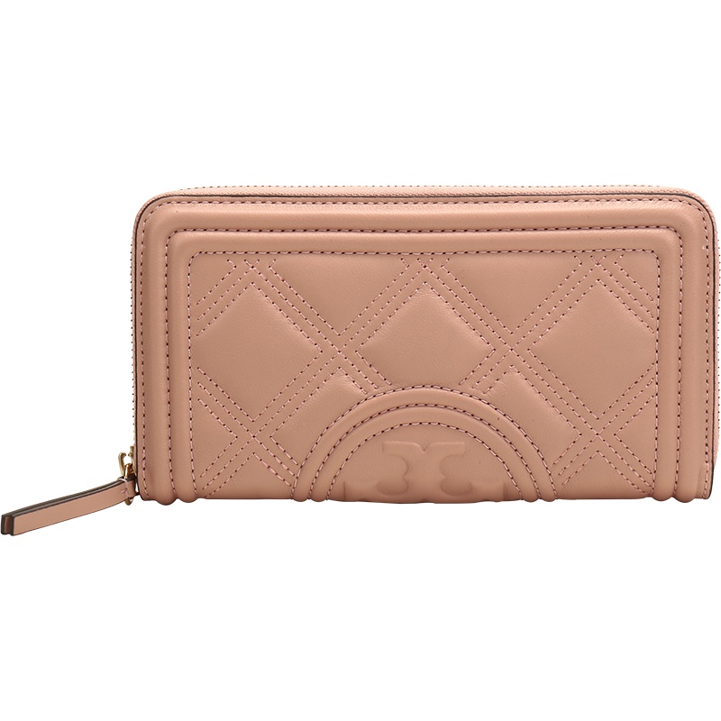 TORY BURCH 托里·伯奇 奢侈品 TB钱包 女士 FLEMING系列羊皮绗缝设计长款钱包钱夹 64314