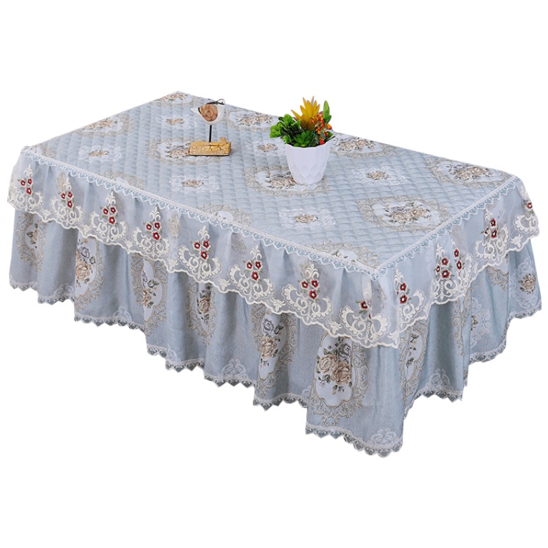 家柏饰(CORATED)长方形客厅防滑茶几罩套田园布艺盖巾桌布餐桌台布床头柜套防尘罩