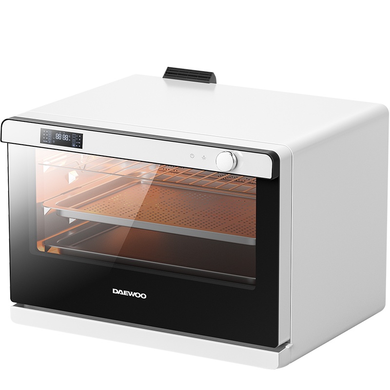大宇(DAEWOO)电烤箱K6蒸烤箱一体机家用智能烘焙多功能蒸箱二合一台式26升大容量