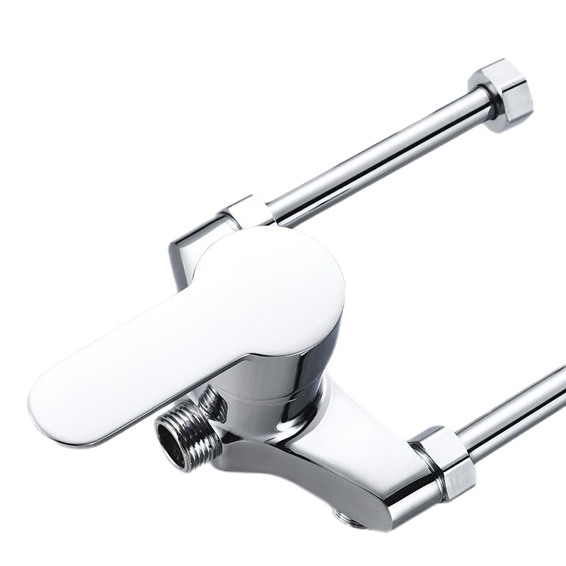 新港泉(xingangquan)256全铜热水器水龙头进水口4分DN15 阀浴室水龙头 冷热明装混水阀浴缸龙头