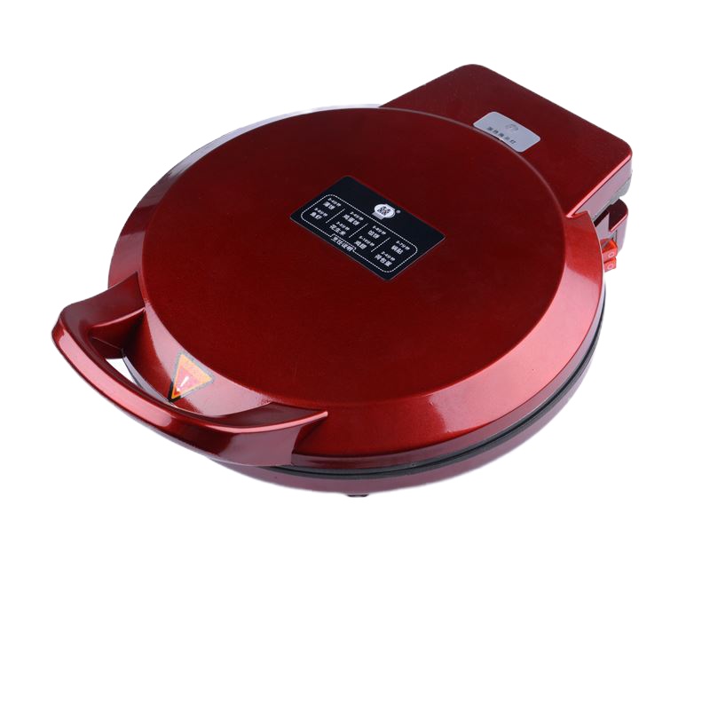 电饼铛家用自动断电饼机双面黄金蛋加热悬浮蛋糕机煎烤机烙饼锅 红色新款30CM带标准大礼包