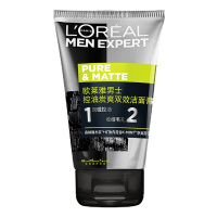 6946537053642-欧莱雅(LOREAL)男士控油炭爽抗黑头洁面膏/100ml