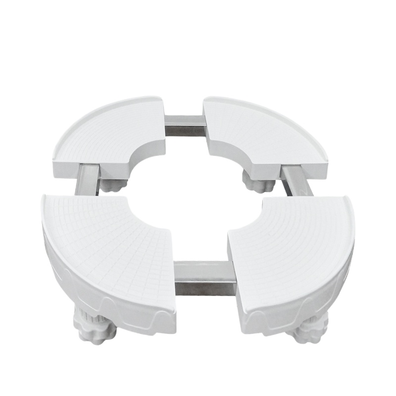 帮客材配 合兴发 空调柜机底座 四脚白色圆柱型空调柜机内机四脚底座 单价41.5元 一箱12套