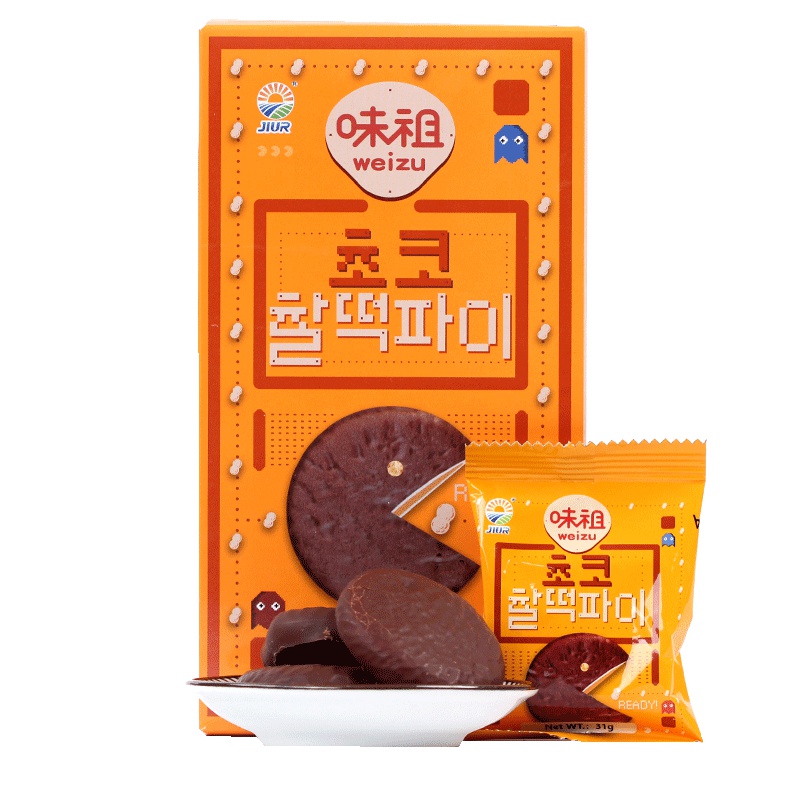 韩国进口 九日味祖花生夹心打糕124g 休闲零食 结婚庆喜庆糖果糕点