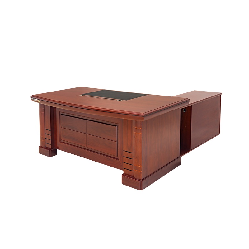 【理政】油漆办公桌 政府机关油漆班台 经理桌现代中式办公桌 实木贴皮主管班台