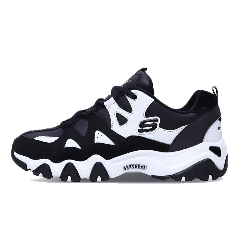 Skechers斯凯奇女鞋熊猫鞋新款记忆棉D'Lites 2 88888112/BLK