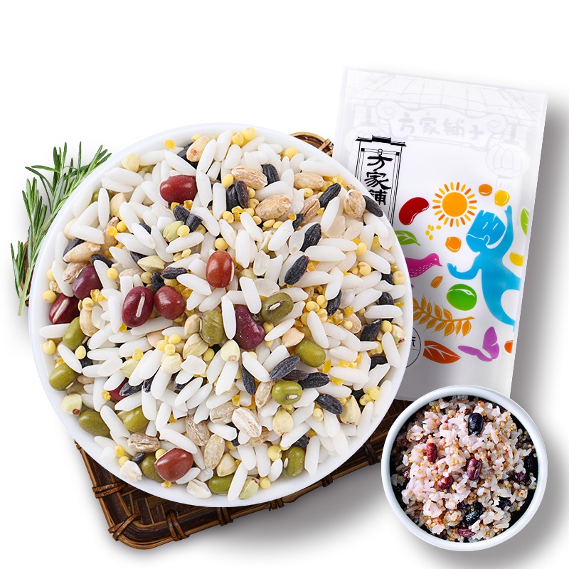 方家铺子 八宝米500g/袋 五谷杂粮 八宝米八宝粥原料