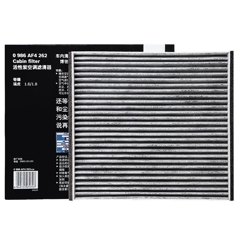 博世(BOSCH)PM2.5活性炭空调滤清器0986AF4262(比亚迪F3/卡罗拉EX1.6/奇瑞瑞虎)