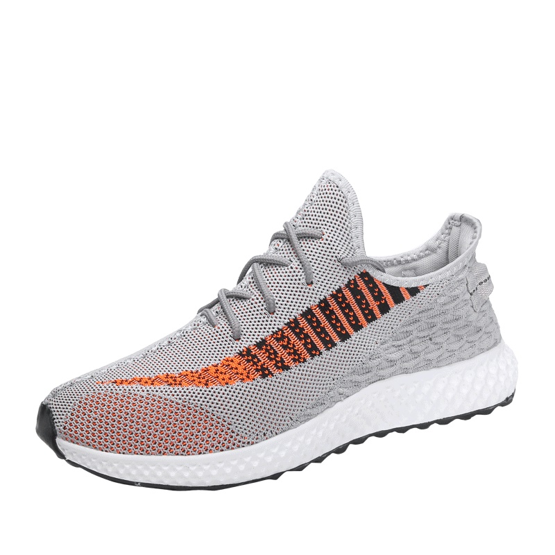 策乐(cele)飞织布运动休闲鞋男透气网面潮鞋轻便跑步鞋百搭鞋子男BC-858