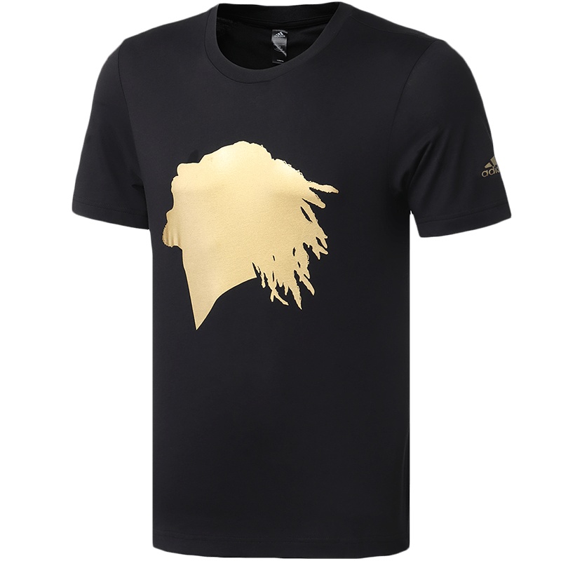 阿迪达斯男服短袖T恤罗斯联名篮球休闲运动服GK6583