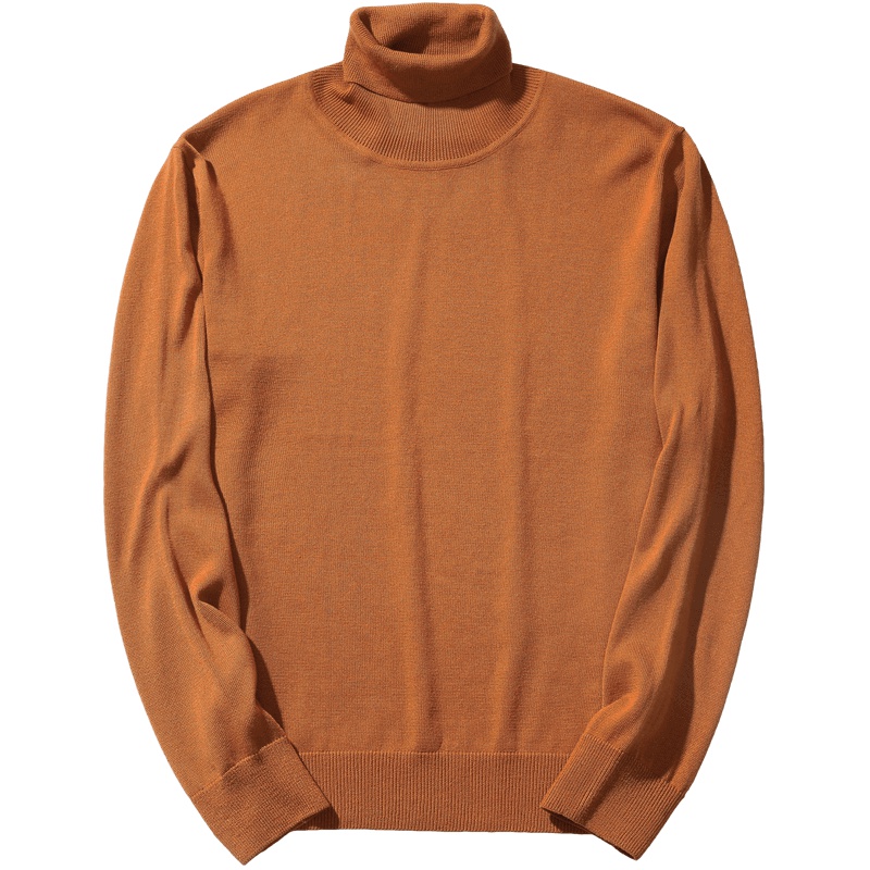 千纸鹤针织衫男2019秋冬新款时尚修身保暖高领毛衣外套男50065