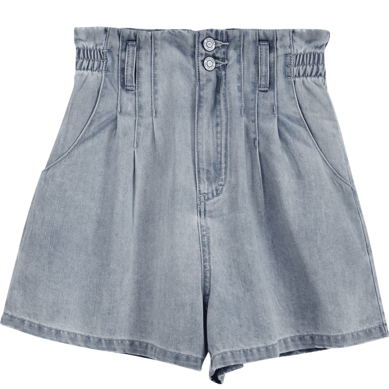 OtherMix设计感牛仔短裤2021年夏季新款高腰时尚潮流水洗女裤子潮