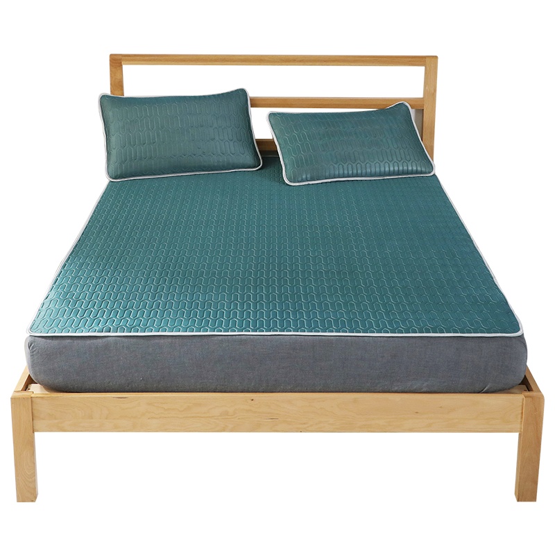 南极人(NanJiren) 泰国乳胶凉席三件套夏季冰丝席子1.8m床可水洗折叠1.2米1.5空调席学生宿舍单人两件套