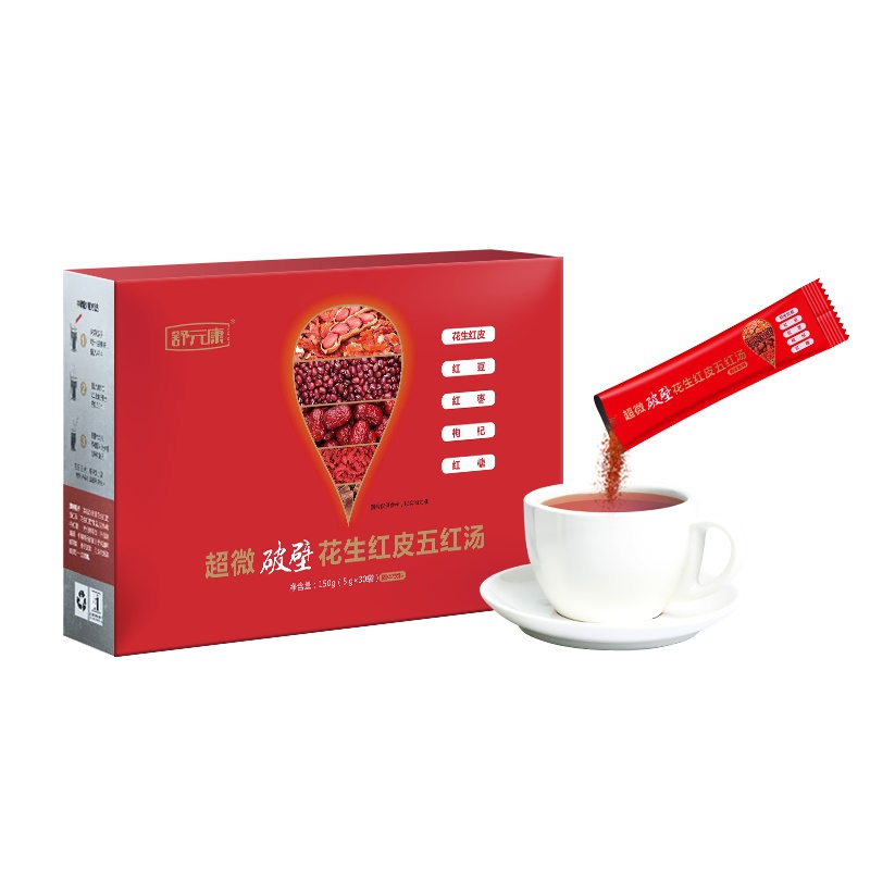 五红汤舒元康花生衣红皮食品小袋女人血小板五红汤冲泡破壁材料