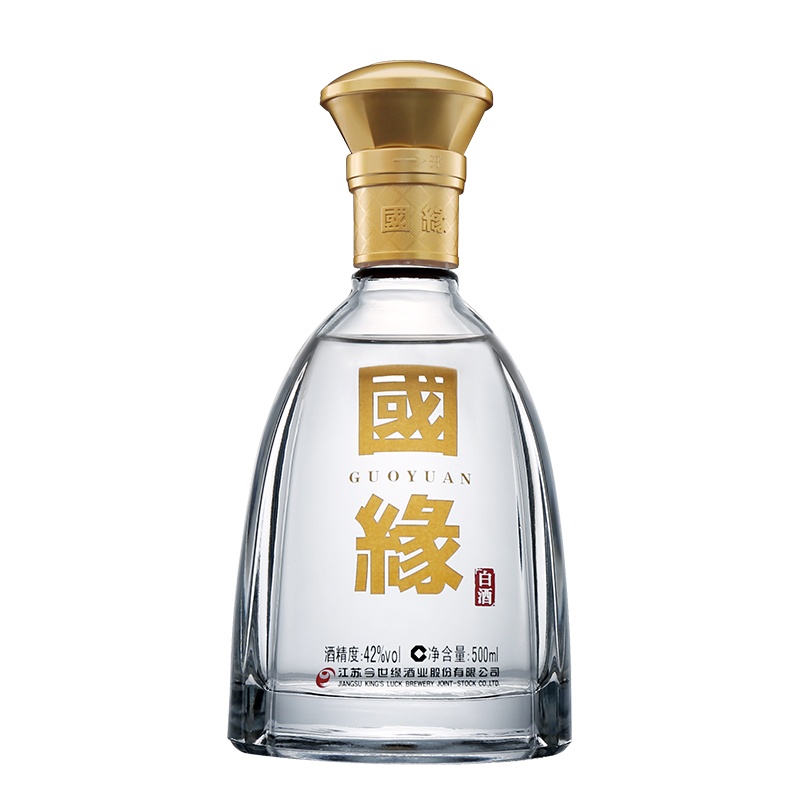 今世缘 国缘 对开 柔雅型 白酒42度 500ml*6瓶 整箱装