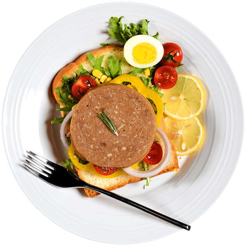 伊赛早餐牛肉饼80g 方便早餐饼 汉堡饼快手菜