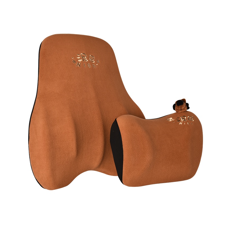 爱车屋(ICAROOM)汽车头枕腰靠套装 记忆棉颈枕头靠枕 办公车用腰枕护腰垫四季通用 NB-655/652MA-C