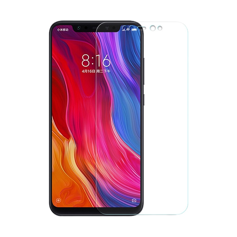 小米8钢化膜8se青春版手机贴膜mi8屏幕指纹版/探索版全屏保护膜 2片装[高清电镀防指纹] 小米8青春版