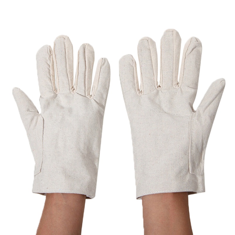 一之盾 帆布手套加大全双层全帆布手套24道压线劳保加厚手套(1付) 50副起发