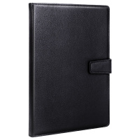 Zs-得力(deli)3302 16K120张商务磁扣皮面本办公用品 工作记事本会议记录本笔记本子文具 黑色