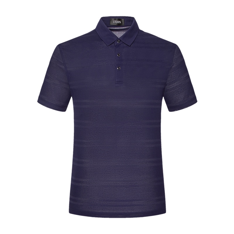 鄂尔多斯 | MEN'S 新疆长绒棉亲肤速干商务休闲男士短袖polo衫