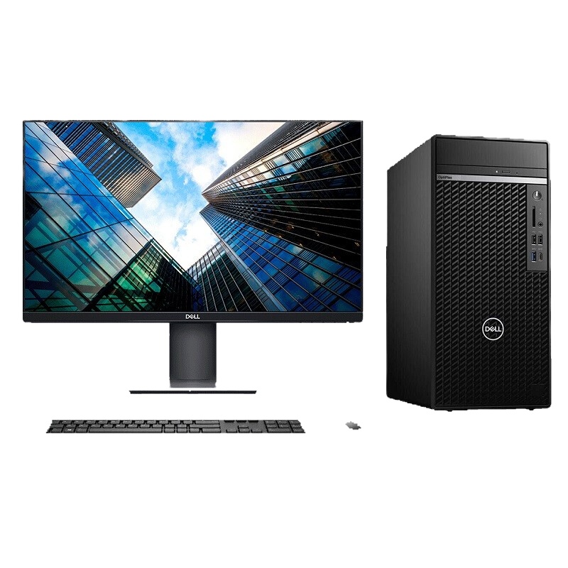 戴尔(Dell)Optiplex5080MT商用电脑整机21.5寸显示器(i5-10500 8G 1T+128G 2G独