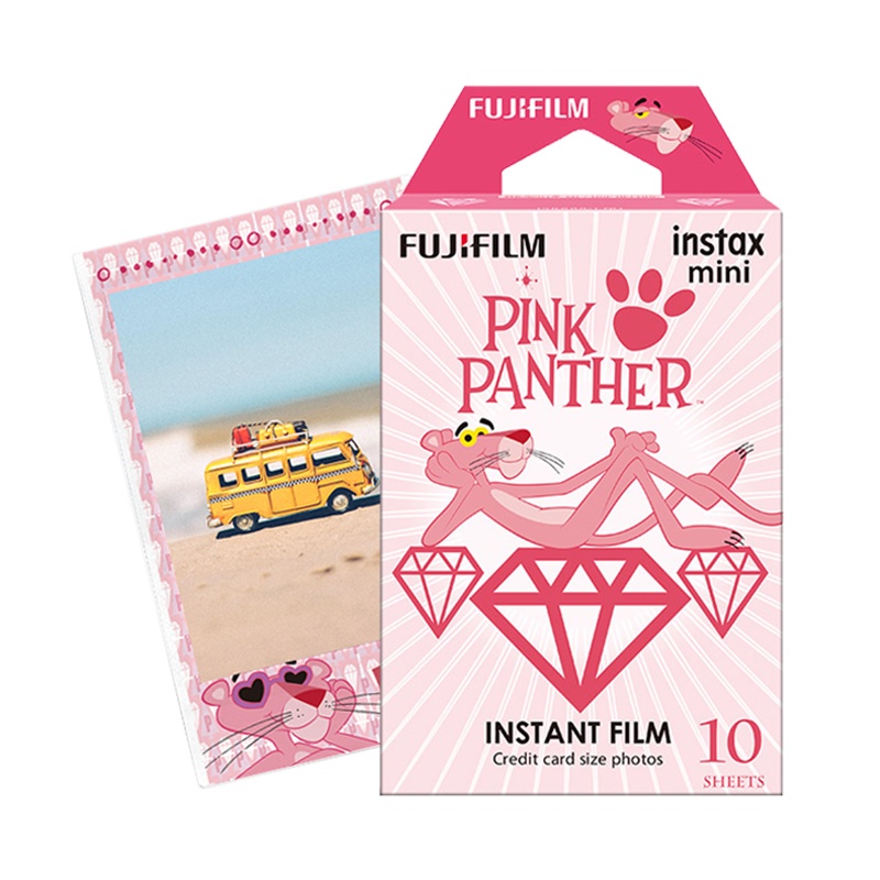富士(FUJIFILM)INSTAX 拍立得相纸 mini粉红豹相纸 mini系列相机通用快显胶片(10张)