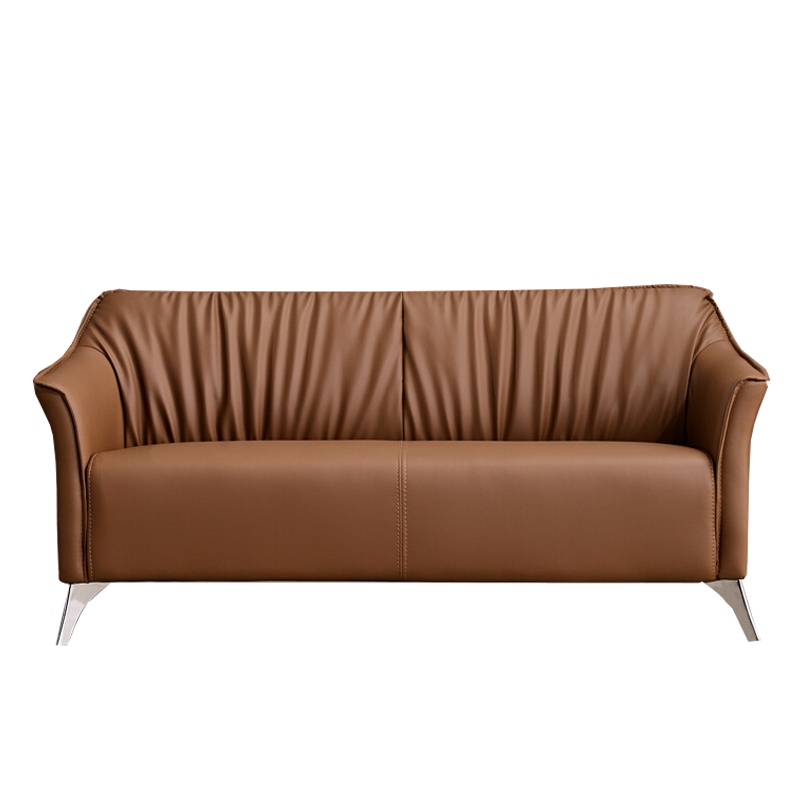 卓澳(ZHUOAO)办公沙发组合办公家具商务沙发会客接待沙发洽谈沙发棕色NO-2