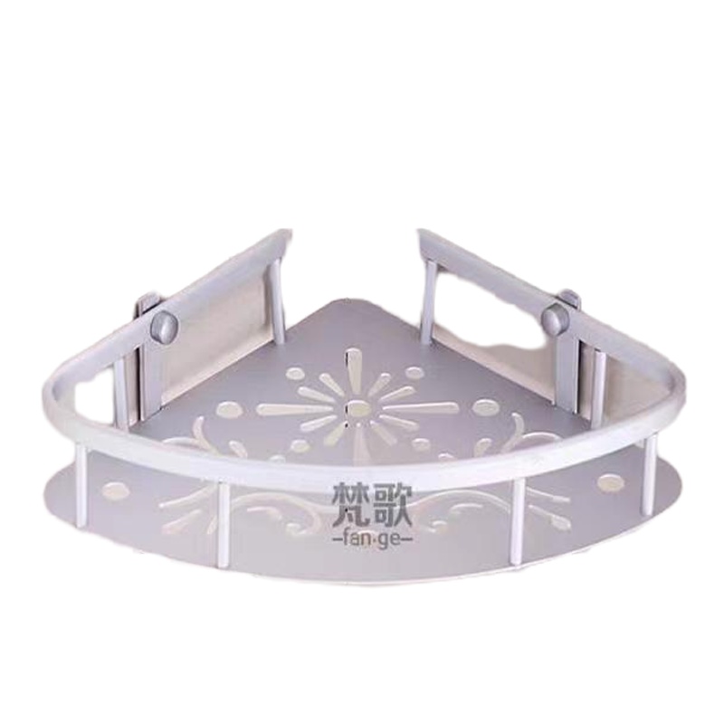 打孔式卫生间三角置物架厨房洗澡间厕所浴室三脚架收纳架墙上壁挂 新