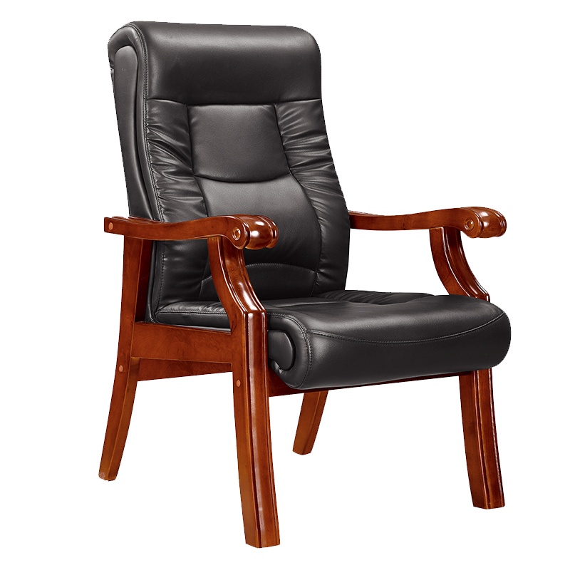 钜晟 中式办公椅木质油漆会议椅班椅老板椅西皮JSPY-BH004