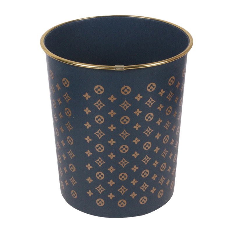 智星宝(ZHIXINGBAO) LH 印花纸篓卫生桶垃圾桶 8L 塑料垃圾桶 办公室 家用垃圾桶