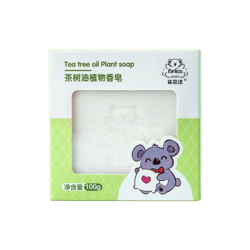 菲丽洁茶树油植物香皂100g 婴儿洗澡香皂儿童沐浴肥皂洗衣洁面洗手洗护 婴童洁面皂\洁肤皂