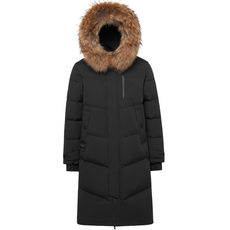 波司登男羽绒服鹅绒极寒貉子毛领长款新款加厚外套_1