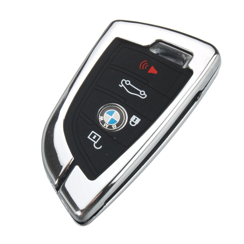 尤利特宝马刀锋钥匙套钥匙扣壳宝马车新款车型3系5系x1x3x5刀锋钥匙适用汽车档匙包黑色(四建)带 带标皮扣