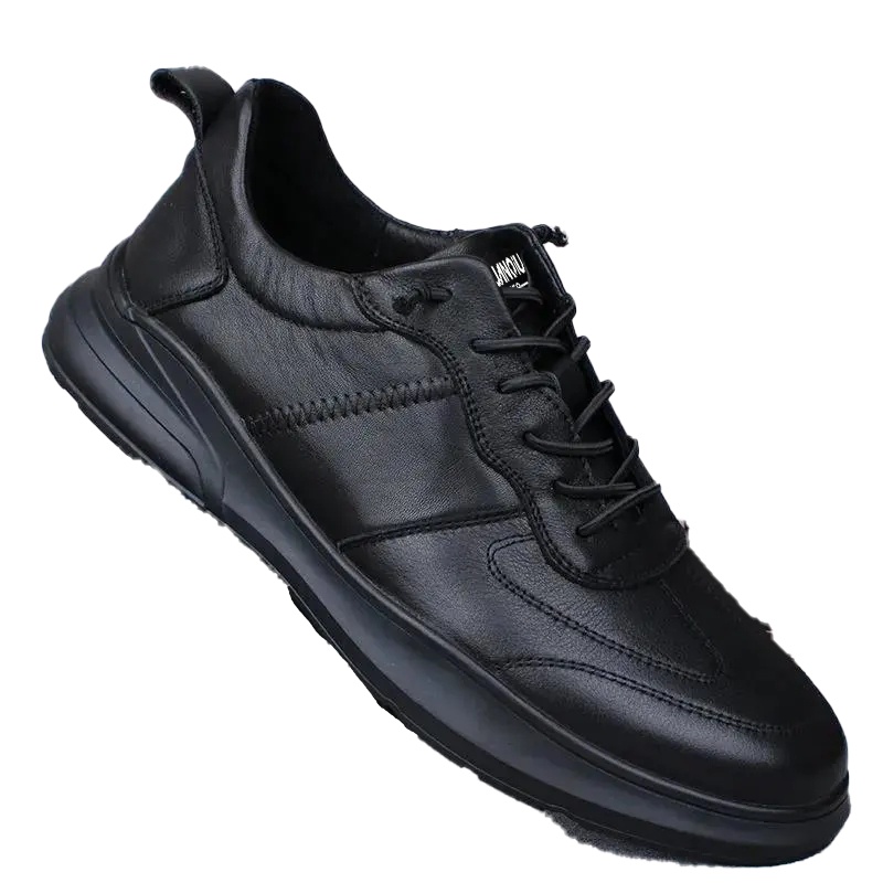 环球新款男鞋运动休闲皮鞋软底软面男士百搭韩版潮流软皮豆豆鞋