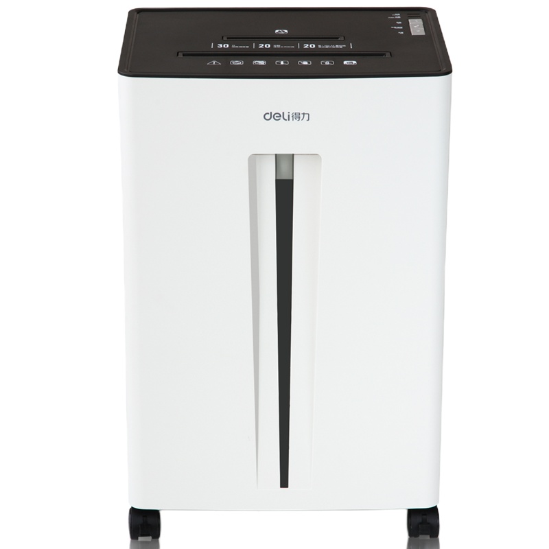 得力deli 9916五级保密大容量办公商用碎纸机 多功能碎纸机文件/卡/光盘粉碎机 30L碎纸机