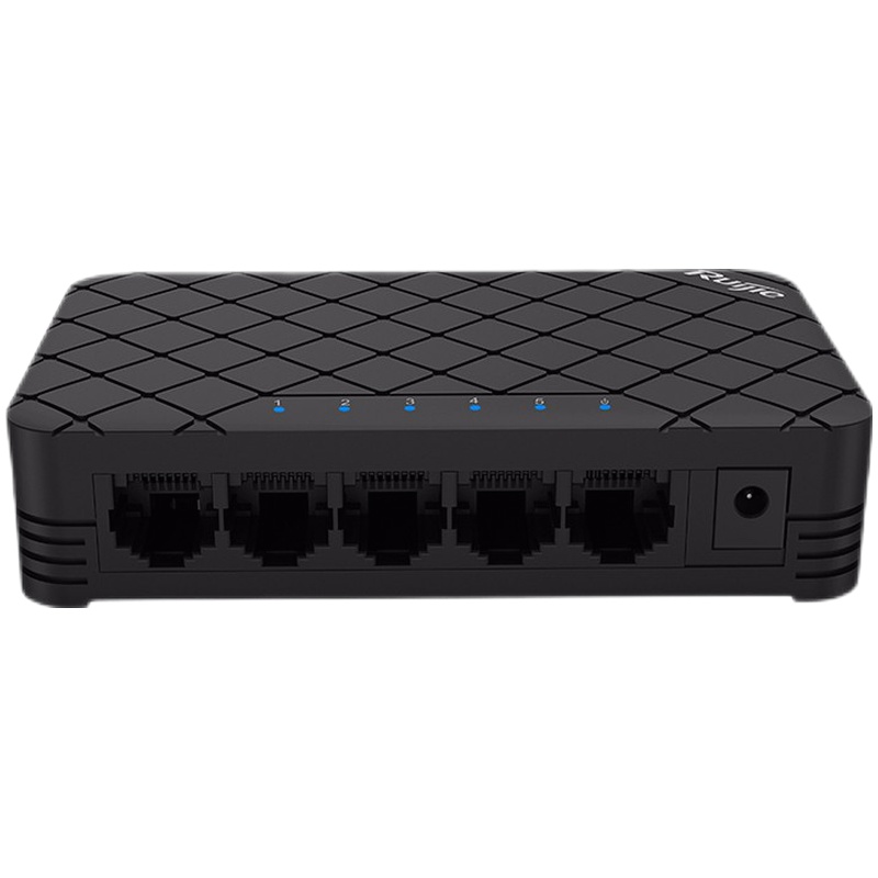 锐捷(Ruijie) 非网管桌面型交换机 企业级 网络分流器 RG-ES05G 5口千兆