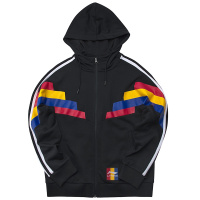 李宁 2019新品 中性款运动卫衣AWDP406开衫连帽