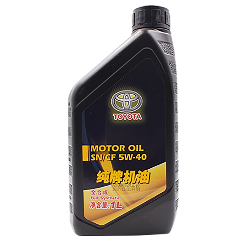 丰田(TOYOTA)纯牌 一汽原厂全合成机油/润滑油SN级5W-40 1L 卡罗拉RAV4荣放/锐志/皇冠/普拉多