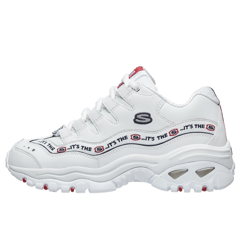 Skechers斯凯奇Energy厚底熊猫鞋老爹鞋休闲运动鞋小白鞋女13408